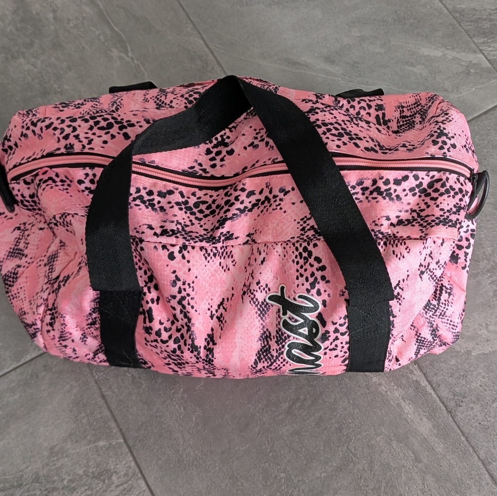 FREE Justice Pink and Black Travel Bag